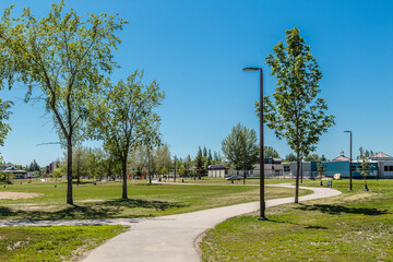Dundonald Park in the city of Saskatoon, Canada