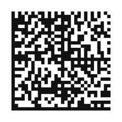 QR code icon. An example of a QR code. Quick response code for smartphone, mobile app, payment and discount. Vector illustration.
