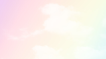 Plakat Sky Pastel Smooth Wallpaper Sunny Day Tranquil Freedom Time Design Landscape, Gradient Blue Sea Pink Yellow Sunrise Blurry Skyline Weather Bright, Card Relax Mind City, Light Horizon Cloudy Morning.
