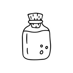 Vector illustration of cosmetic jar.