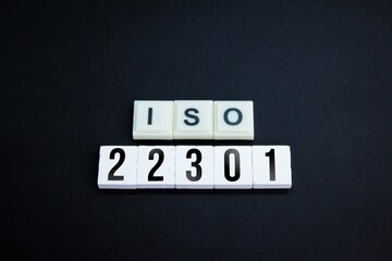 letters of the alphabet with words and numbers ISO 22301 Business Continuity
