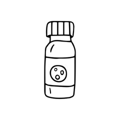 Vector illustration of cosmetic jar.