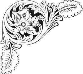floral carving pattern