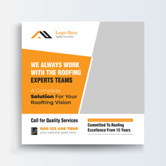 Roofing Service Social Media Post New roof of a detached house with chimney against the sky. Exterior building design. Roof tiles close up