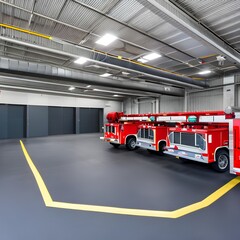 A modern fire station with quick response infrastructure and training facilities2