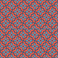 Abstract fabric pattern geometric is bright colorful artistic design for textile, clothing, tile, curtain, tablecloth, carpet.