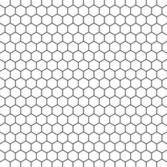 Naklejka premium Hexagonal Polygon Net Pattern Background Vector Illustration