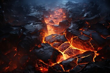 lava flows - obrazy, fototapety, plakaty