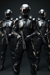 Fototapeta premium Future Law Enforcement created with GenAI