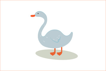 Gray goose for the English alphabet