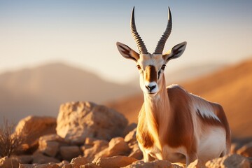 Jordan's Arabian Oryx Dear. Generative AI