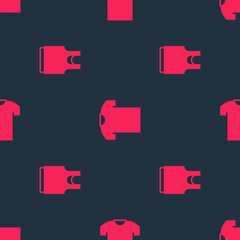 Set Undershirt and T-shirt on seamless pattern. Vector