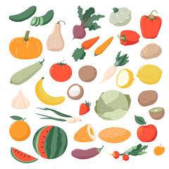 Vegetables and fruit organic and natural products