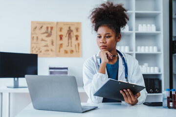 African American Female Specialist Consultant Online via Video Call/Voice/Chat, Cardiology Heart...