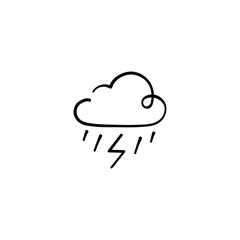Storm Line Style Icon Design