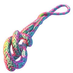 A climbing rope. isolated object, transparent background