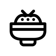 chinese food line icon