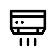 air conditioning line icon