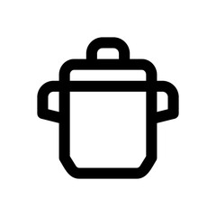 saucepan line icon