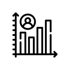 social growth line icon