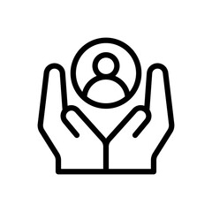 human resources line icon