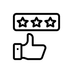 thumb up line icon