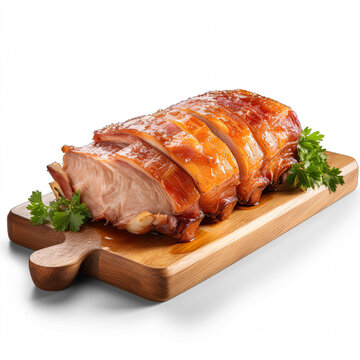 Lechon isolated on white background