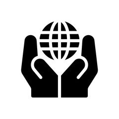 hands glyph icon