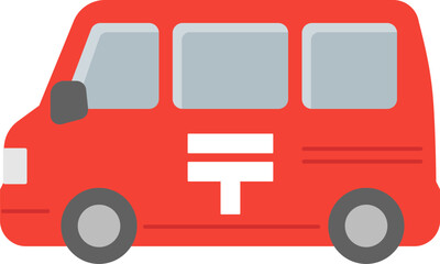 働く車・郵便車.