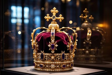 Fototapeta na wymiar The crown of the king or queen