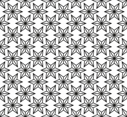 Seamless pattern. Modern stylish texture. Repeating geometric star pattern. Simple graphic design.