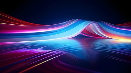 abstract futuristic background with purple and blue glowing neon moving high speed wave lines and bokeh lights data transfer concept