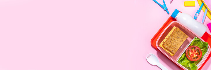 Healthy school meal concept