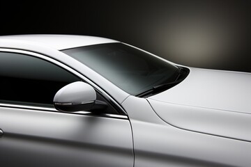 blank white Car body