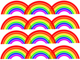 beautiful background with rainbow pattern