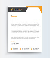 Security Service modern letterhead design template. creative modern letterhead design template for your project. Printable A4 size, Template.