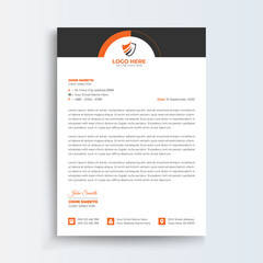 Security Service modern letterhead design template. creative modern letterhead design template for your project. Printable A4 size, Template.