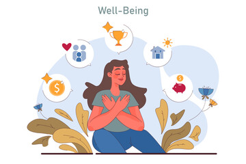 Positive psychology. Positive thinking and attitude. Optimistic