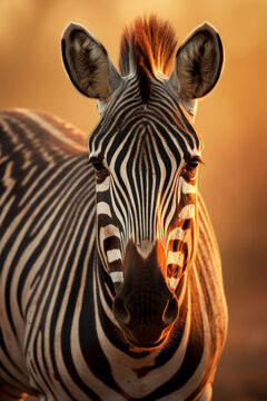 Zebra, Wildlife Photography, Generative AI