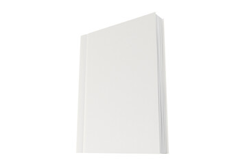 Mockup of a blank hardcover book on isolated background