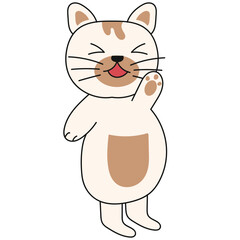 international cat day handdrawn vector element