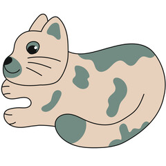 international cat day handdrawn vector element