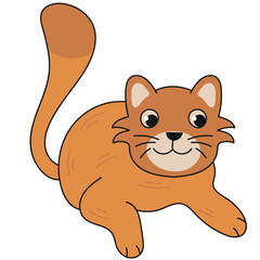 international cat day handdrawn vector element