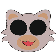 international cat day handdrawn vector element