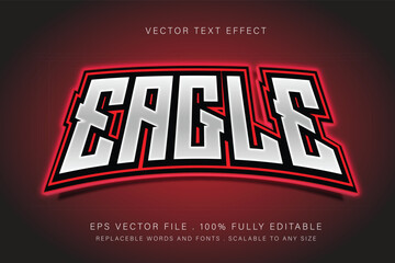 Eagle 3d text effect, Editable text effect, font style.