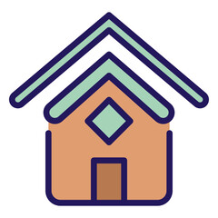 wifi icon, outline color icon style