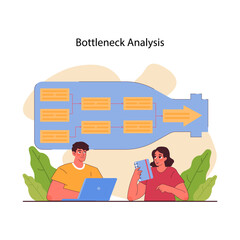 Bottleneck analysis. Business processes optimization. Identification