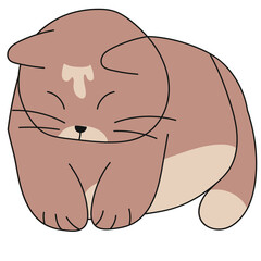 international cat day handdrawn vector element