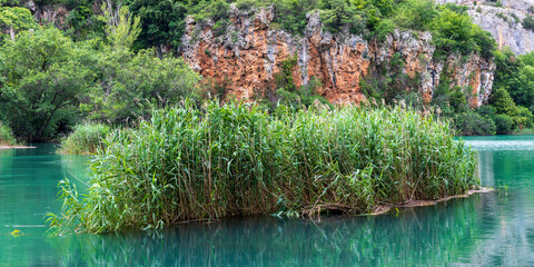 Krka river at Krka national park in Croatia.