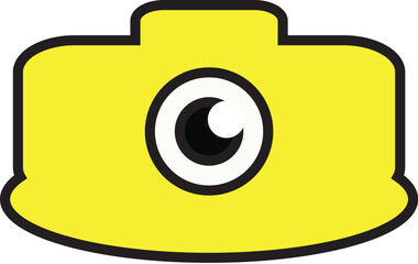 illustration camera photo hat 